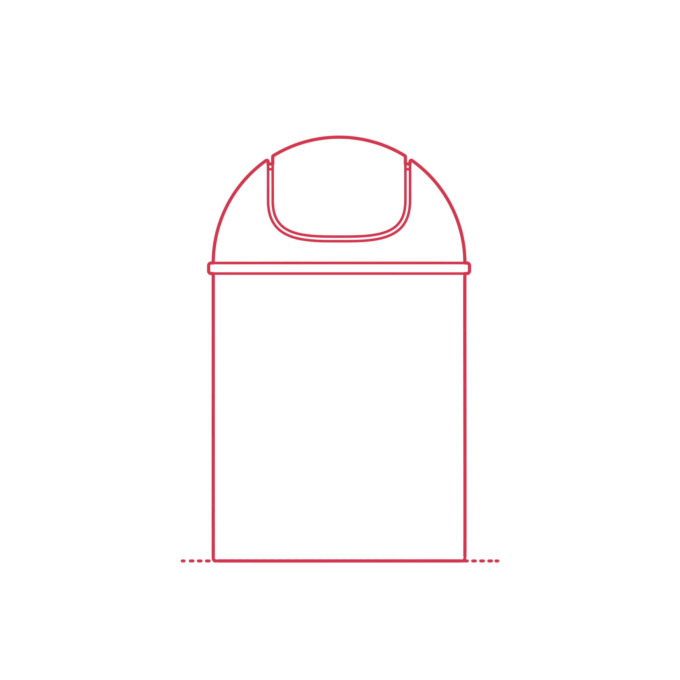 Objects Bathroom Trash Cans Umbra Mini Trash Can Contour Svg Vector Free Vectors